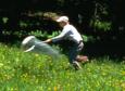 Emily chasing butterfly